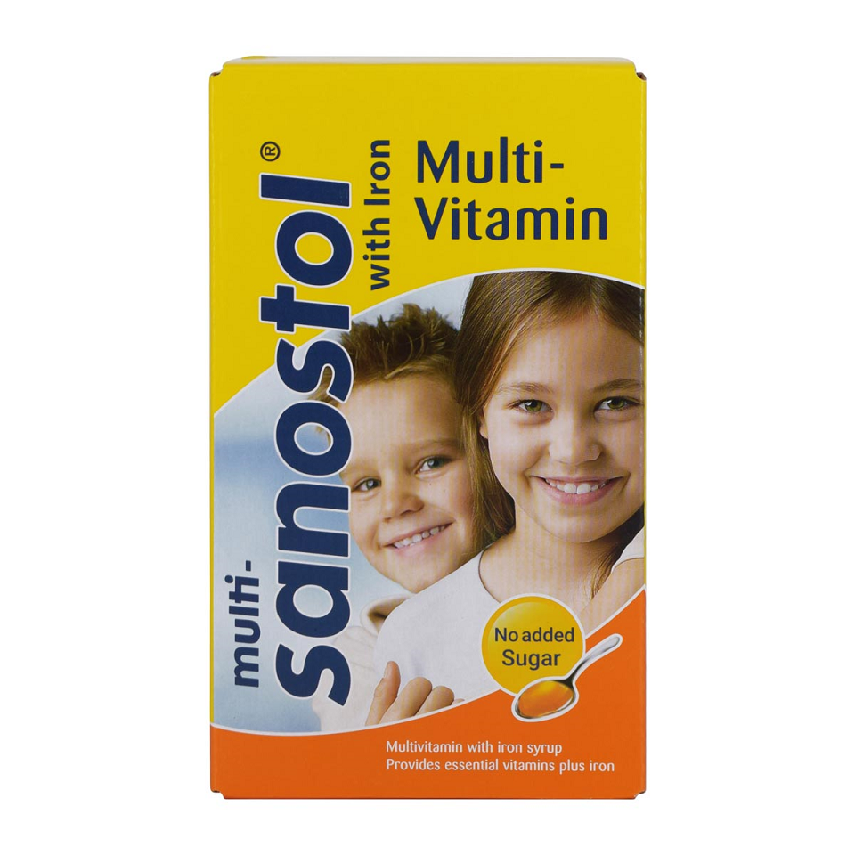 شربت مولتی سانستول با آهن 155 میلی لیترSANOSTOL IRON PLUS