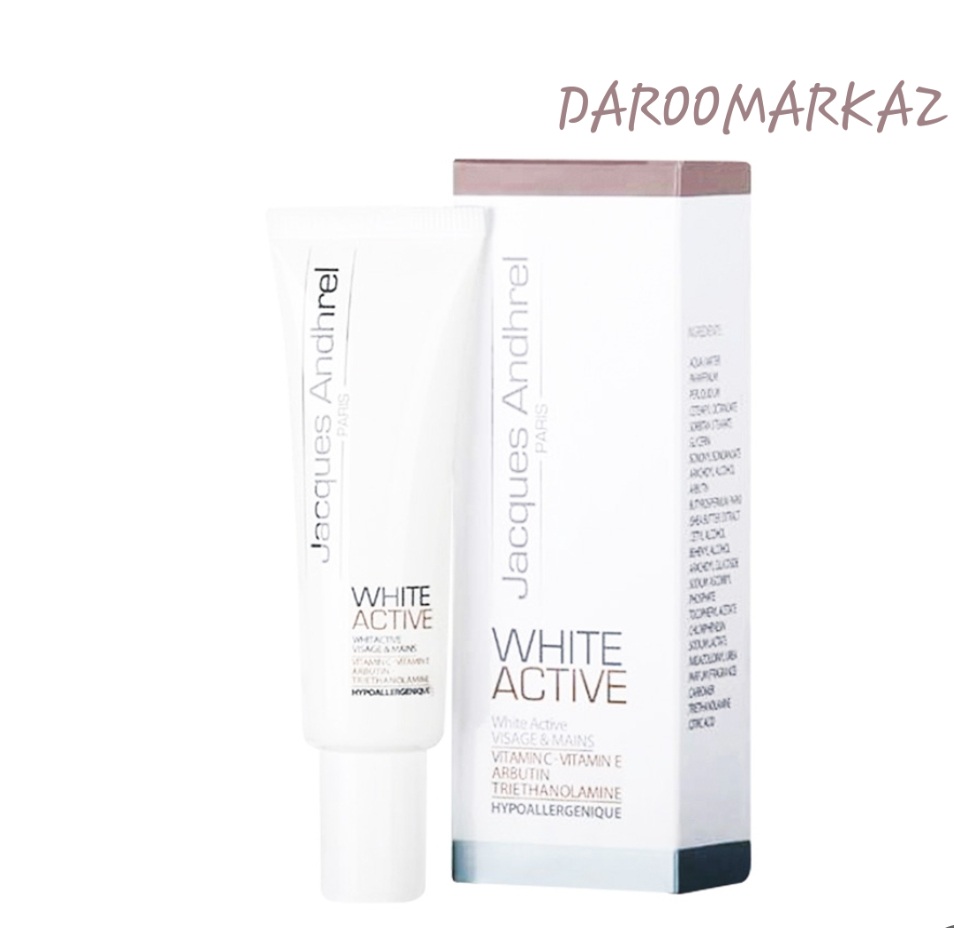 کرم ضد لک و روشن کننده مناسب لکهای پوستی ژاک آندرل پاریس WHITE ACTIVE