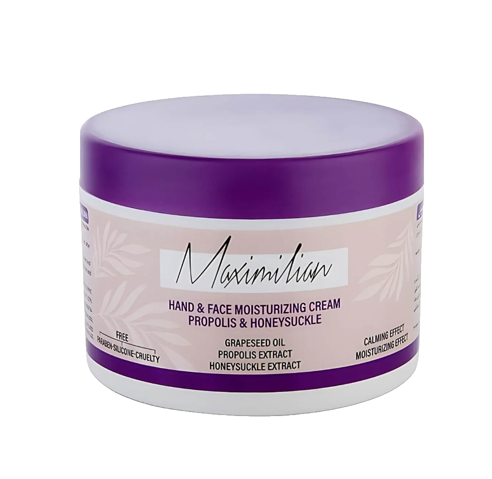 کرم مرطوب کننده کاسه ای دست و صورت پروپولیس و یاس ماکسیمیلیان