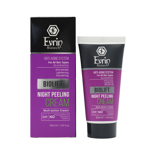کرم لایه بردار اورین مناسب شب، مناسب انواع پوست BIOLIFT EVRIN