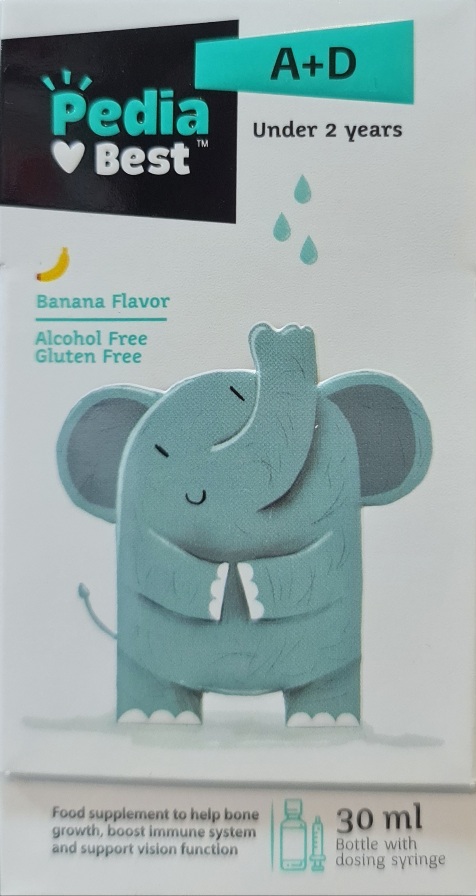 قطره آ د پدیابست ۳۰ سی سی اسانس موز A+D PEDIABEST