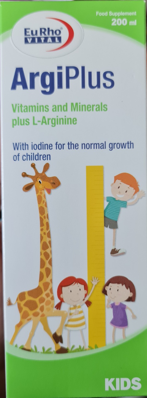 شربت آرژی پلاس یوروویتال ۲۰۰ سی سی،  ARGI PLUS EHUROVITAL