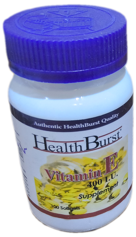 کپسول ژلاتینی ویتامین ای 400، بسته صدتایی برند هلث برست، Health Burst vit E