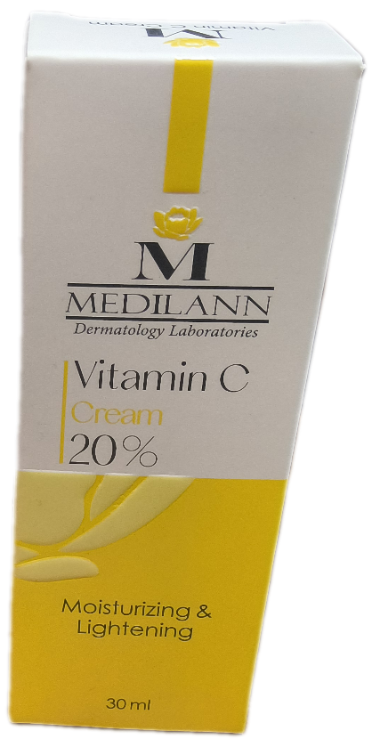 کرم حاوی ویتامین سی 20 درصد مدیلن,  30mL,Medilann vitamin C