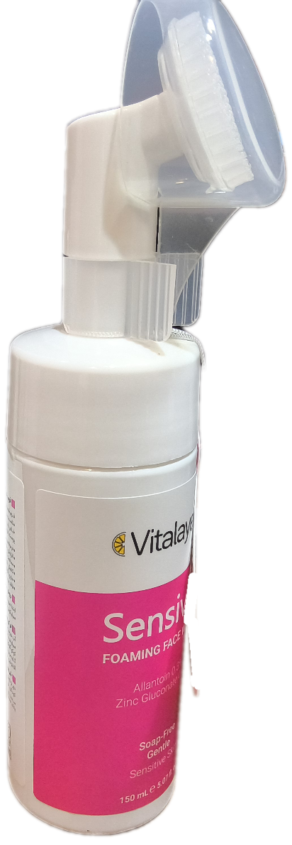 فوم شستشوی صورت سنسی ویت ویتالیر مناسب پوستهای حساس،  VITALAYER SENSIVIT 150 ML