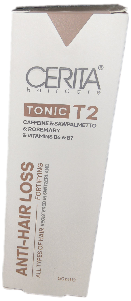 تونیک تقویت کننده مو T2 سریتا، CERITA T2 TONIC 50 ML