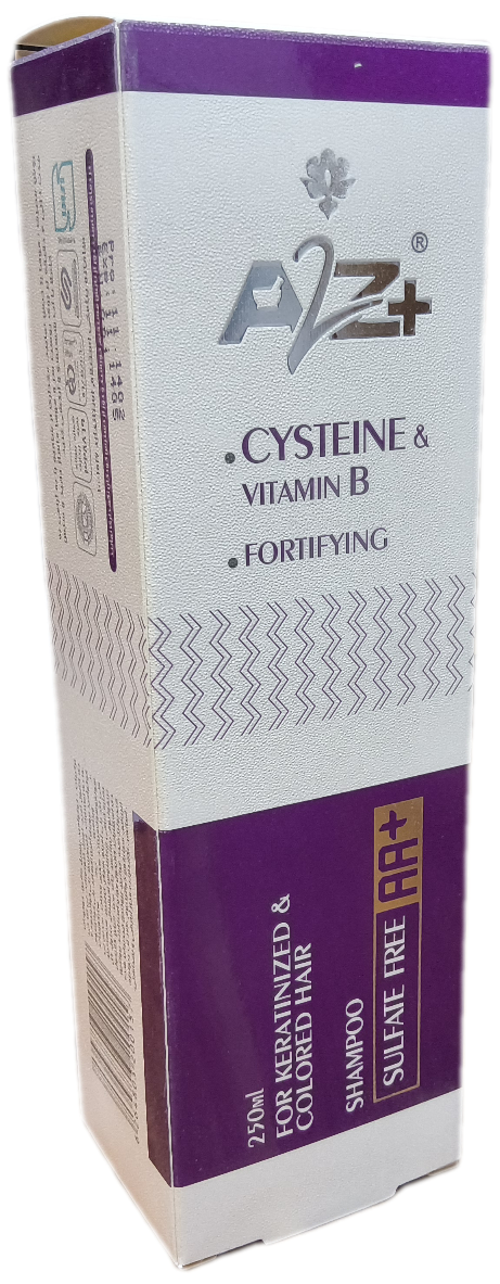 شامپو مناسب موهای کراتینه و رنگ شده ای تو زد حجم ۲۵۰ میلی لیتر، A2Z CYSTEINE VITAMIN B FORTIFYING