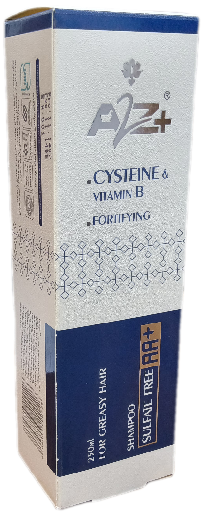 شامپو مناسب موهای چرب تقویت کننده ای تو زد حجم ۲۵۰ میلی لیتر، A2Z CYSTEINE VITAMIN B FORTIFYING
