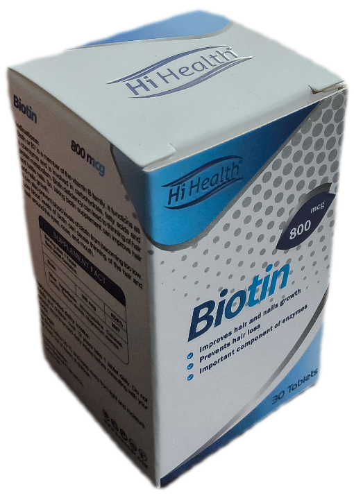 قرص بیوتین ۸۰۰ های هلث سی عددی، BIOTIN 800 HI HEALTH