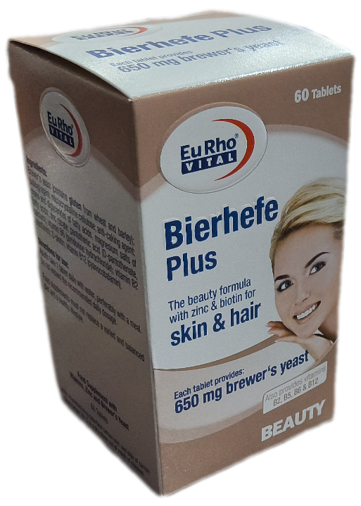 قرص مخمر آبجو بیرهف پلاس یوروویتال شصت تایی، BIERHEFE EURHO VITAL