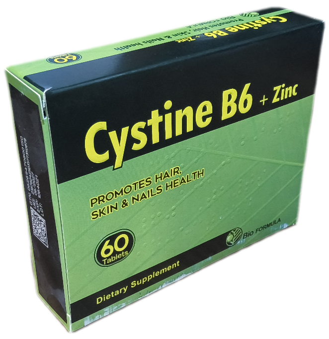 قرص سیستین ب ۶ بیوفرمولا ۶۰ عددی، CYSTINE B6 BIO FORMULA