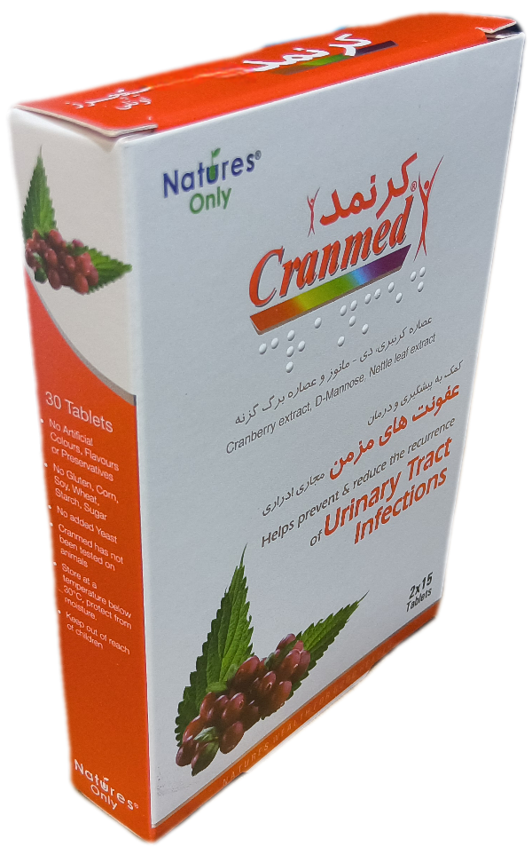 قرص کرنمد نیچرز اونلی حاوی کرنبری سی عددی، CRANMED NATURES ONLY