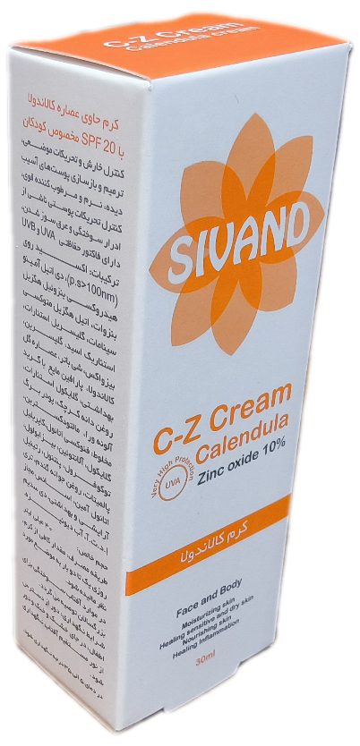 کرم حاوی عصاره کالاندولا سیوند ۳۰ میلی لیتر، C-Z CREAM SIVAND