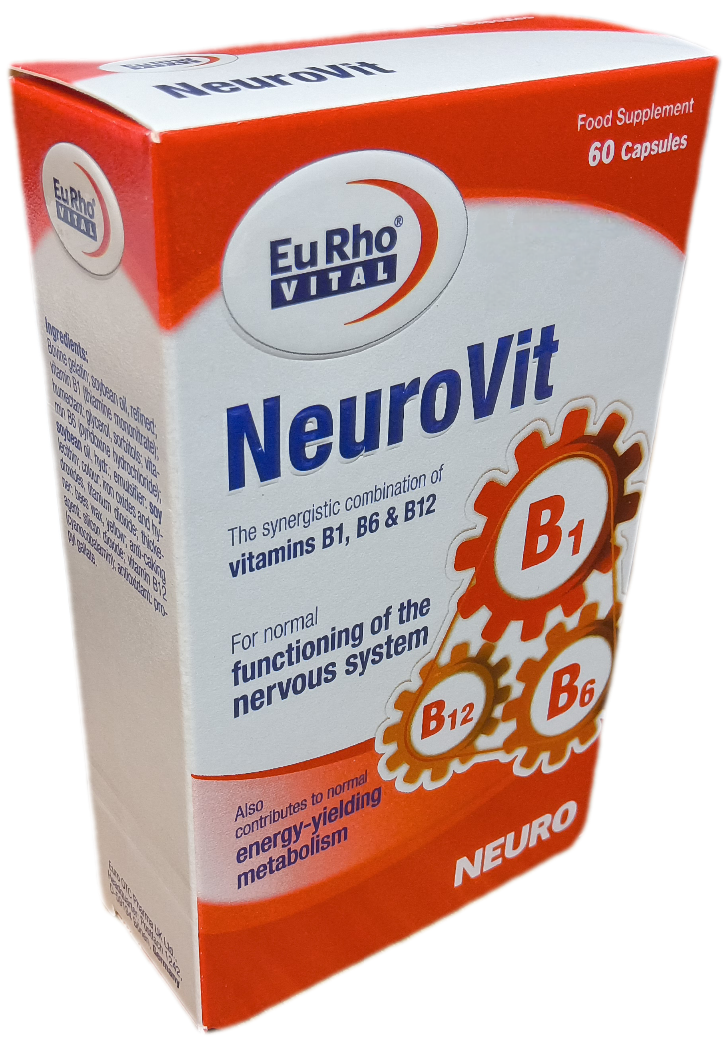 کپسول نوروویت یوروویتال ۶۰ عددی، NEUROVIT EURHO VITAL