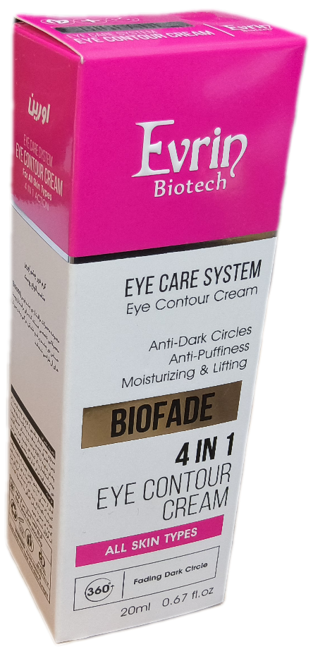 کرم دور چشم اورین مناسب انواع پوست ۲۰ میلی لیتر، EVRIN BIOFADE EYE CARE CREAM