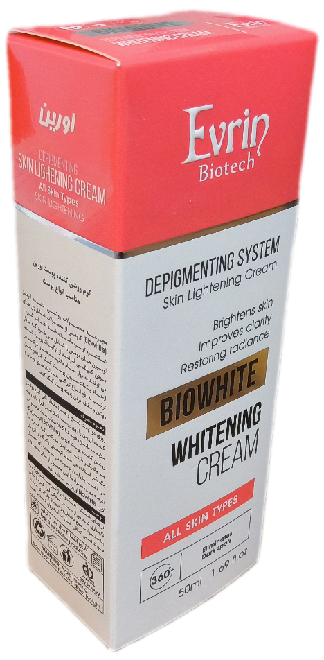 کرم روشن کننده انواع پوست اورین ۵۰ میلی لیتر، EVRIN BIOWHITE CREAM