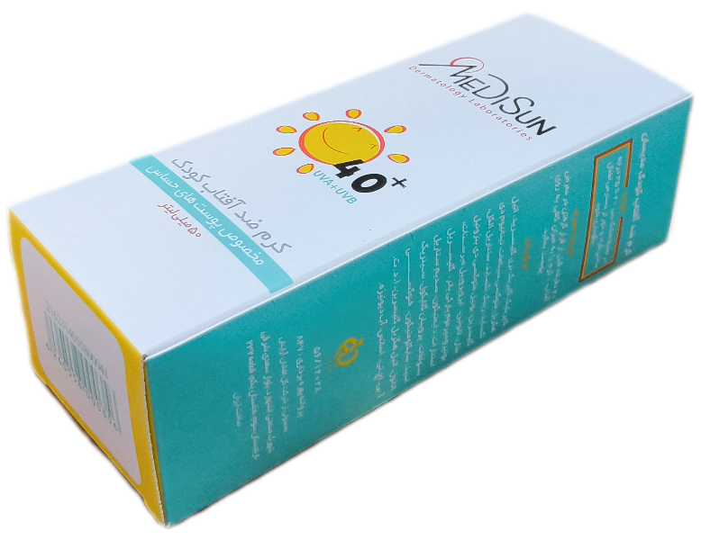 کرم ضدآفتاب کودک مدیسان 50 میلی لیتر ، MEDISUN SUNSCREEN SPF+40