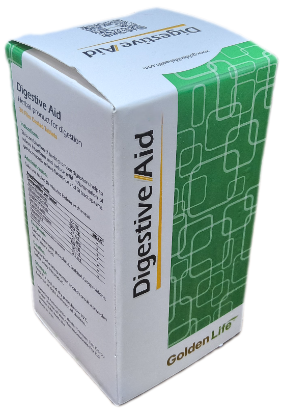 قرص دایجستیو اید گلدن لایف ۳۰ عددی، DIGESTIVE AID GOLDENLIFE