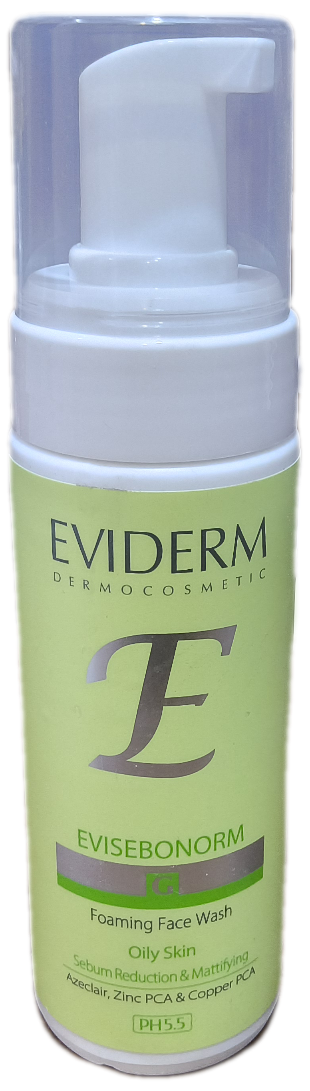 فوم شست و شوی پوست چرب اوی سبونورم اویدرم، EVISEBONORM OILY SKIN 150 ML