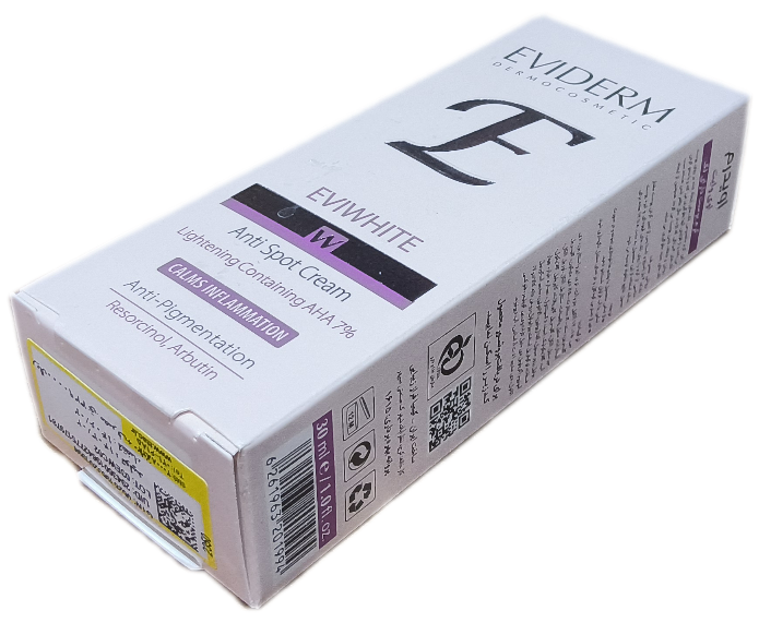 کرم پوست دارای لک اوی وایت اویدرم، EVIWHITE ANTI PIGMENTATION 30 ML