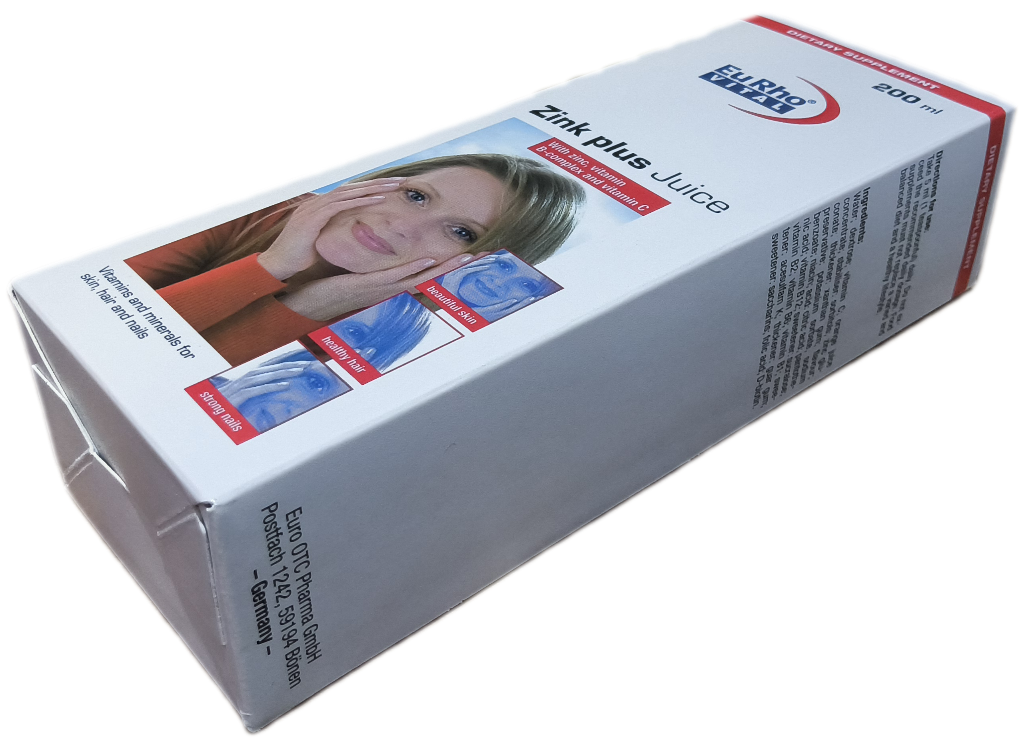 شربت زینک پلاس یورو ویتال 200 میلی لیتر، ZINK PLUS EURHO VITAL 200 ML