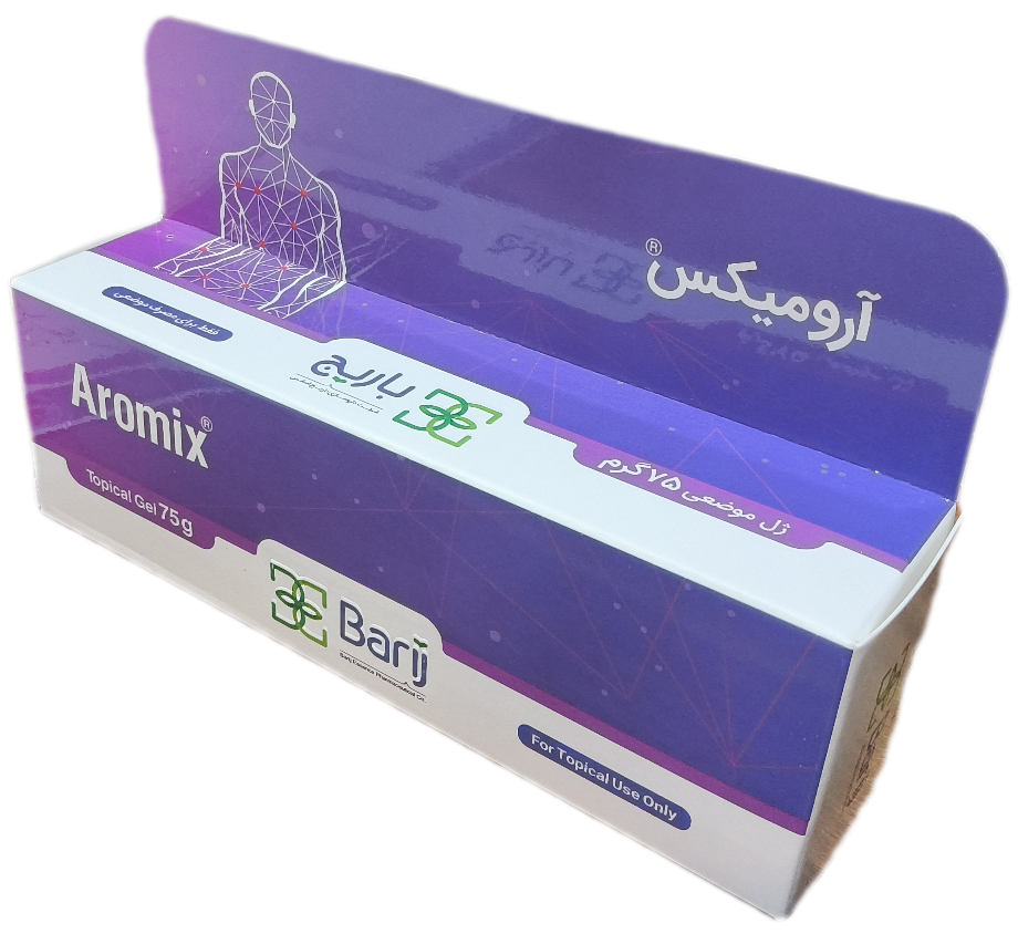 ژل موضعی ضددرد آرومیکس باریج اسانس ۷۵ گرم، AROMIX