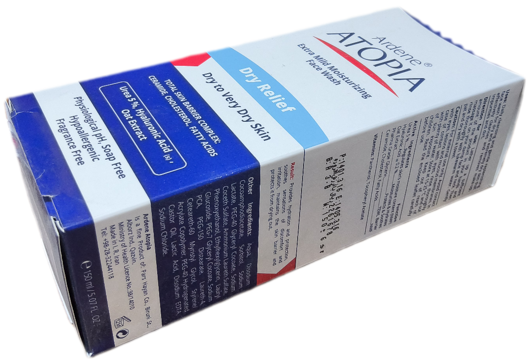 لوسیون شوینده و مرطوب کننده بسیار ملایم صورت آردن، ATOPIA DRY RELIEF LOTION