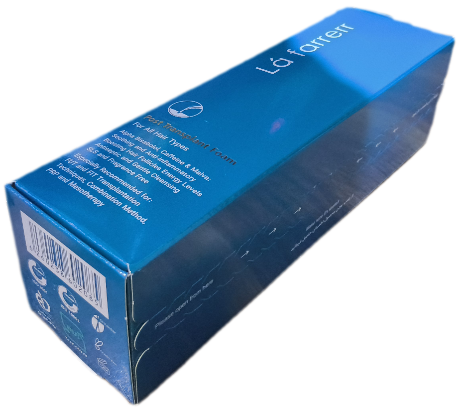 فوم پس از کاشت مو لافارر انواع مو ۱۳۵ میلی لیتر، POST TRANSPLANT FOAM LA FARRERR