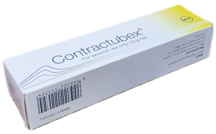 ژل موضعی ترمیم کننده کنتراکتوبکس ۲۰ گرمی، CONTRACTUBEX