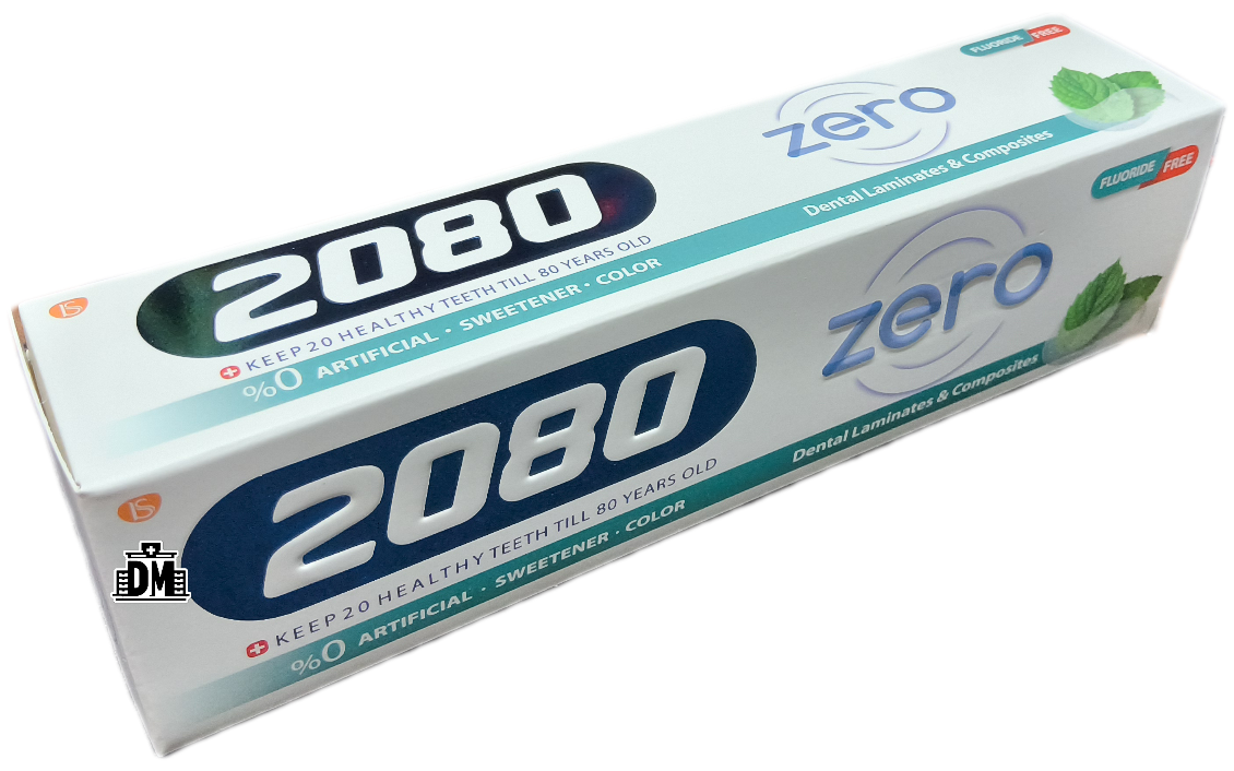 خمیر دندان زیرو ۲۰۸۰ فاقد فلوراید و شیرین کننده مصنوعی حجم ۱۰۰ گرم