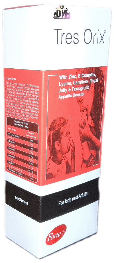 شربت تریس اوریکس ۲۰۰ سی سی ، TRES ORIX FORTE
