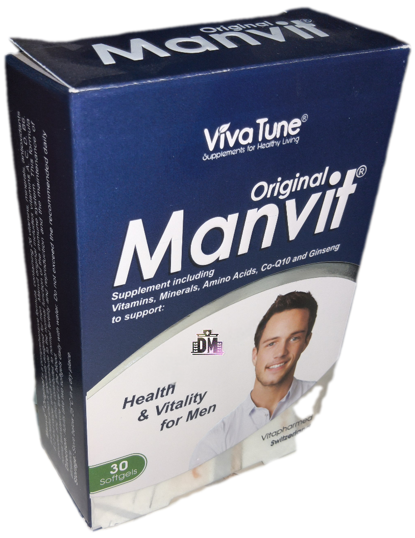 کپسول نرم ژلاتینی من ویت اورجینال ۳۰ عددی ویواتیون، MANVIT